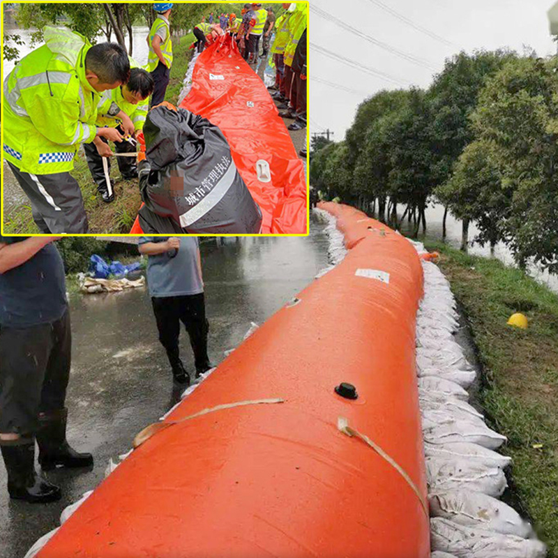 Перемещаемая надувная резиновая плотина