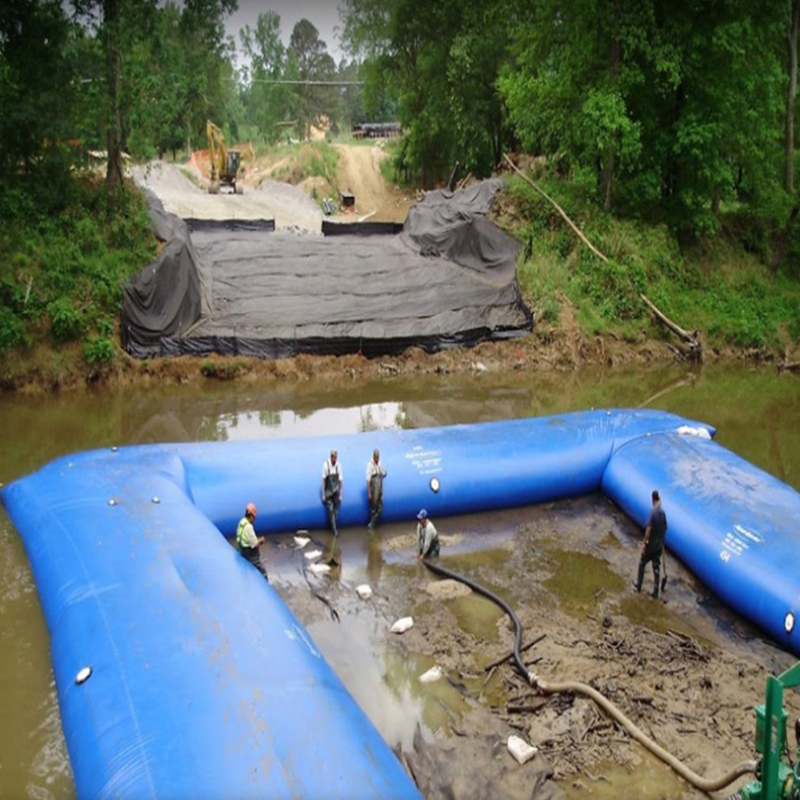 Перемещаемая надувная резиновая плотина