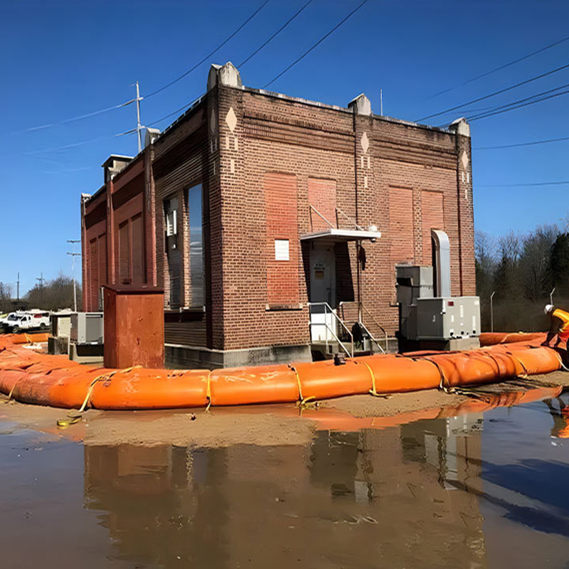 Перемещаемая надувная резиновая плотина