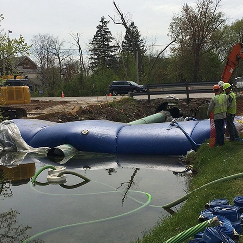 Перемещаемая надувная резиновая плотина