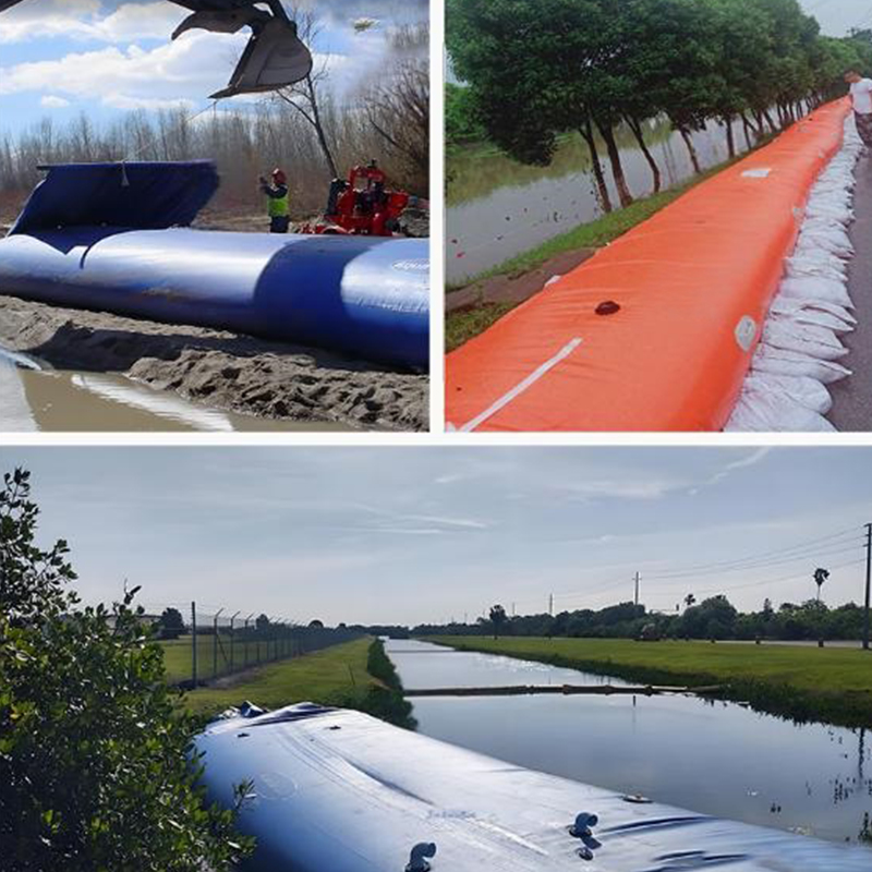 Перемещаемая надувная резиновая плотина